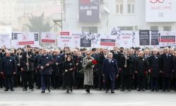 President Ilham Aliyev, First Lady Mehriban Aliyeva attend nationwide march to commemorate 30th anniversary of Khojaly genocide (PHOTO/VIDEO)