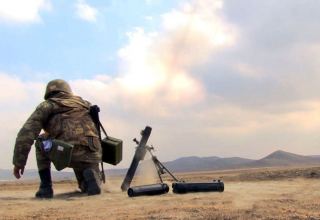 Mortar units of Azerbaijani Army conduct target practice exercises (VIDEO)