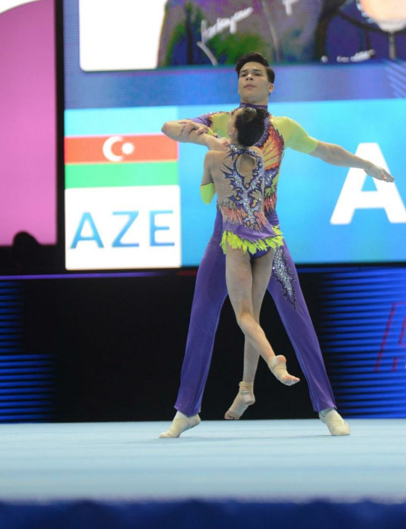 Azerbaijani athletes rank third at 12th FIG Acrobatic Gymnastics World Age Group Competitions (PHOTO)