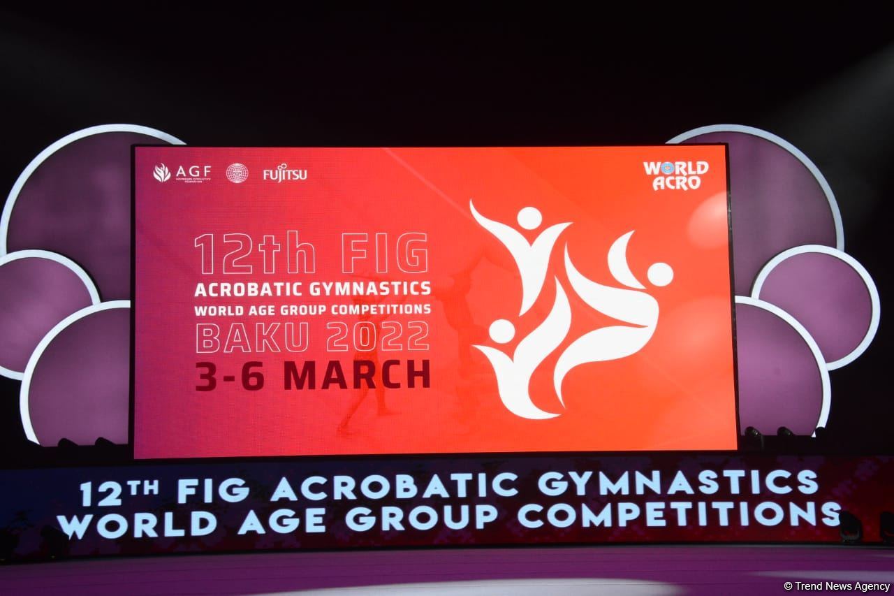 Болгарские спортсмены выступили на Всемирных соревнованиях по акробатической гимнастике в Баку под азербайджанскую композицию (ВИДЕО)