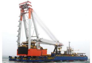 Azerbaijan's Bibiheybat Shipyard finishes repair of 'Azerbaijan' crane vessel