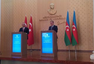 В Баку прошла совместная пресс-конференция глав МИД Азербайджана и Турции (ВИДЕО)