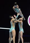 В Баку стартовал третий день Всемирных соревнований среди возрастных групп по акробатической гимнастике (ФОТО)