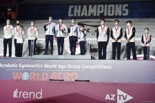 Baku hosts awards ceremony for winners of World Age Group Competition in acrobatic gymnastics (PHOTO)