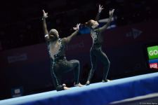 Спортсменки из Израиля заняли первое место среди женских пар на Всемирных соревнованиях по акробатической гимнастике в Баку (ФОТО)
