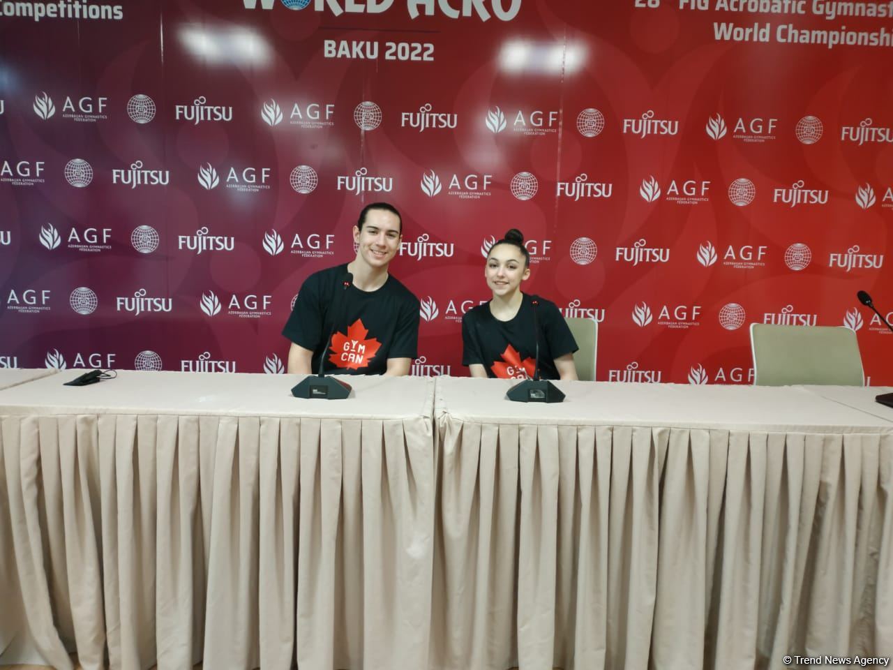 Наша подготовка к Всемирным соревнованиям среди возрастных групп по акробатической гимнастике в Баку прошла плодотворно – спортсмены из Канады