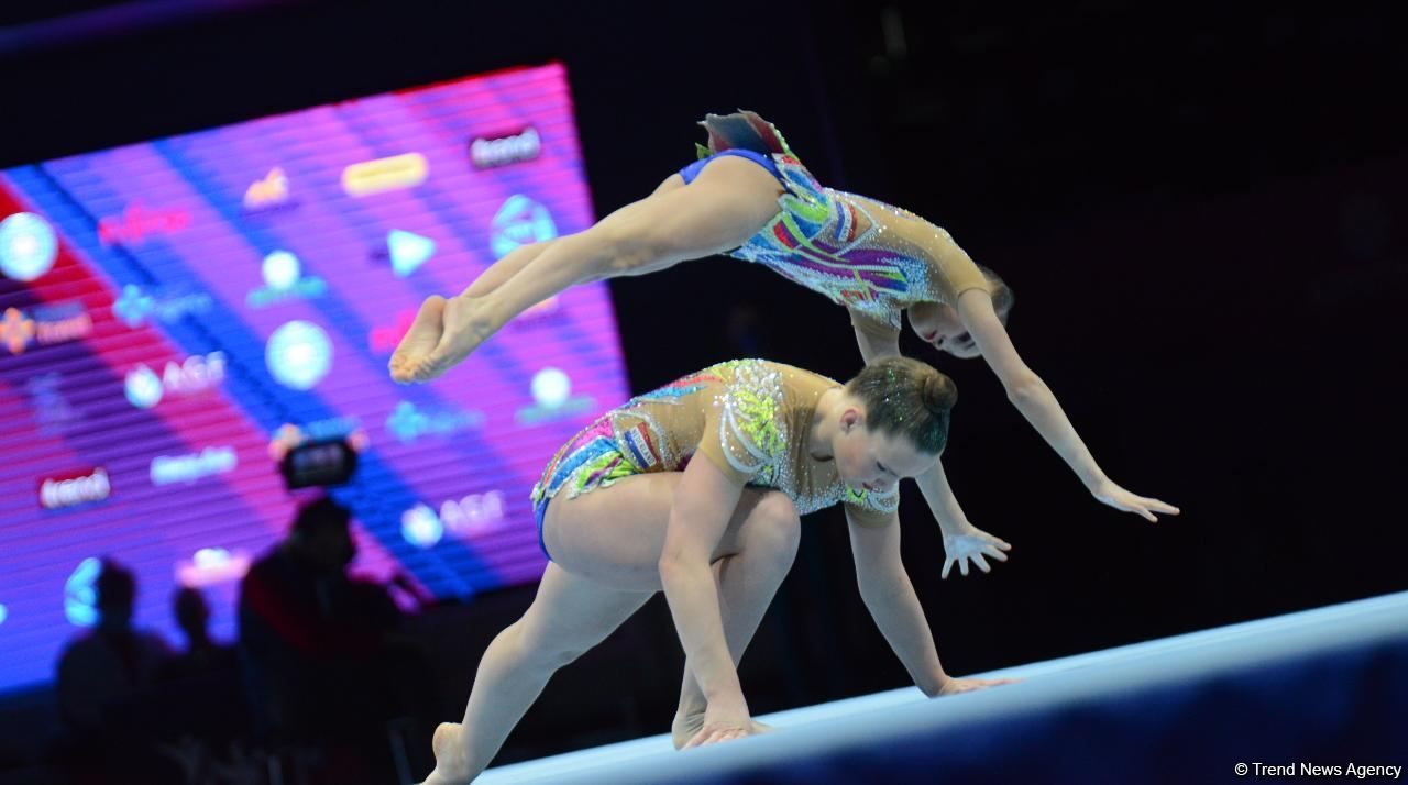 Finals of FIG Acrobatic Gymnastics World Competitions in Baku kick off (PHOTO)