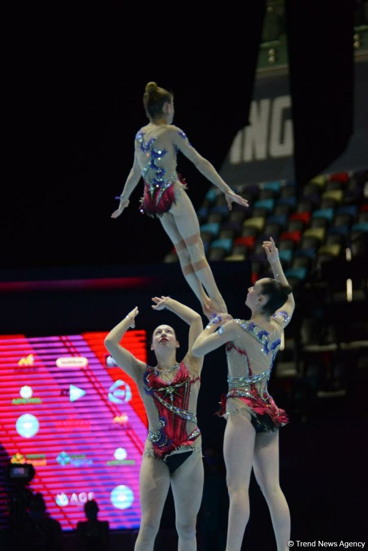 Third day of 12th FIG Acrobatic Gymnastics World Age Group Competitions kicks off in Baku (PHOTO)