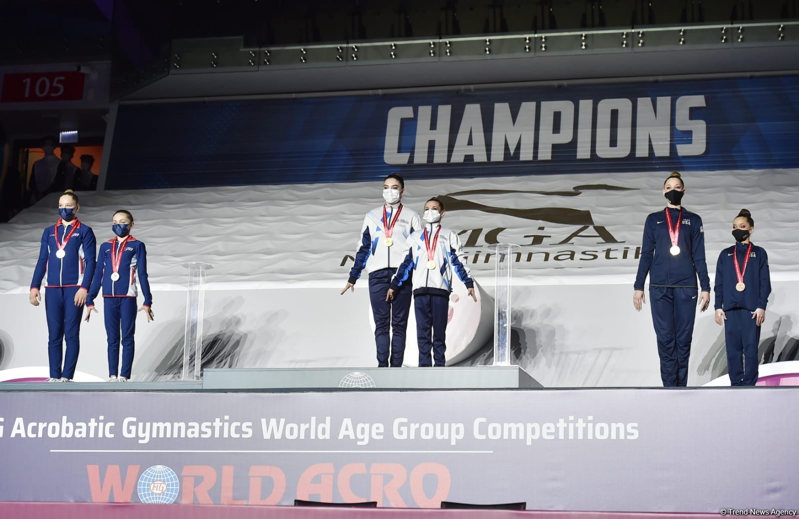 Baku hosts awards ceremony for winners of World Age Group Competition in acrobatic gymnastics (PHOTO)