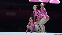 Azerbaijani women's group ranks first at 12th FIG Acrobatic Gymnastics World Age Group Competitions in Baku (PHOTO)
