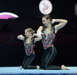 Bakıda Akrobatika Gimnastikası üzrə Dünya Yaş Qrupları Yarışlarının final gününə start verilib (FOTO) - Gallery Thumbnail