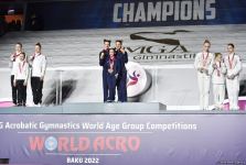 Baku hosts awards ceremony for winners of 12th FIG Acrobatic Gymnastics World Age Group Competitions (PHOTO)