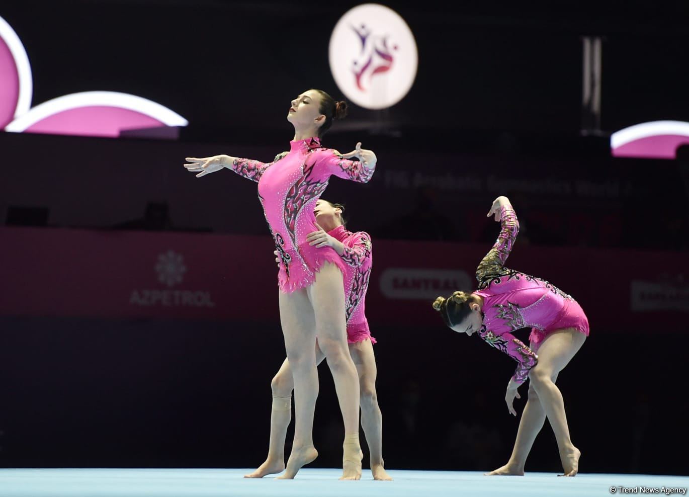 Azerbaijani women's group ranks first at 12th FIG Acrobatic Gymnastics World Age Group Competitions in Baku (PHOTO)
