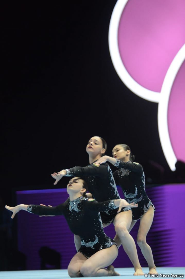 Azerbaijani women's group holds second intermediate place at 12th FIG Acrobatic Gymnastics World Age Group Competitions (PHOTO)