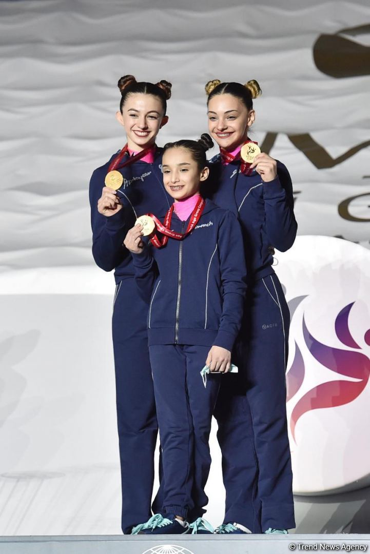 Baku hosts awards ceremony for winners of 12th FIG Acrobatic Gymnastics World Age Group Competitions (PHOTO)