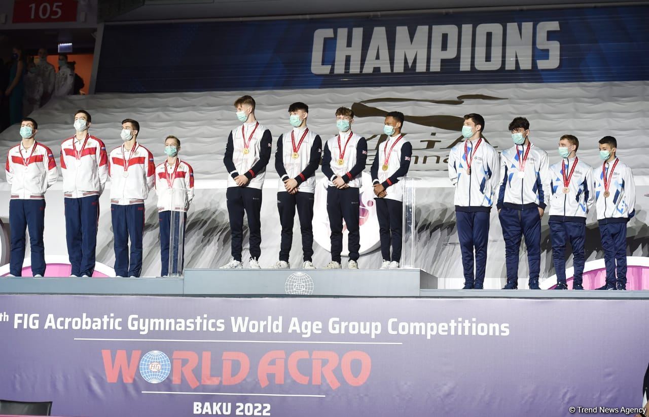 Baku hosts awards ceremony for winners of 12th FIG Acrobatic Gymnastics World Age Group Competitions (PHOTO)