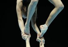 Podium training of participants of 28th FIG Acrobatic Gymnastics World Championships held in Azerbaijan's National Gymnastics Arena (PHOTO REPORT)