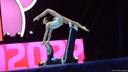 Azerbaijani gymnasts leading in balance exercise qualification at 28th FIG Acrobatic Gymnastics World Championships (PHOTO)