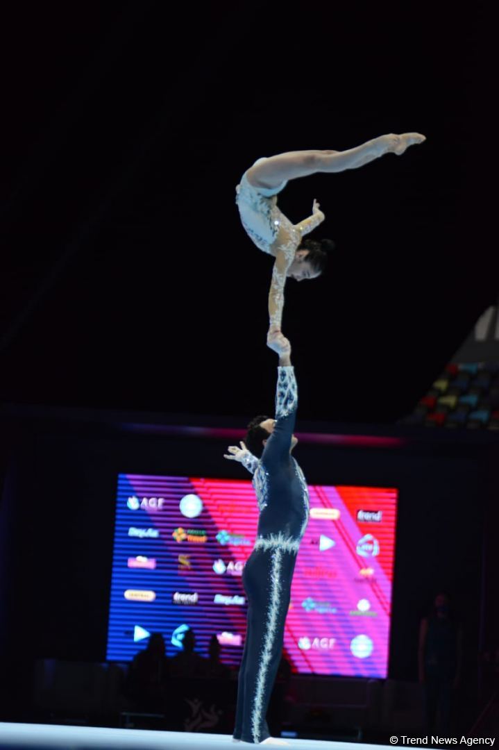 Azerbaijani gymnasts leading in balance exercise qualification at 28th FIG Acrobatic Gymnastics World Championships (PHOTO)