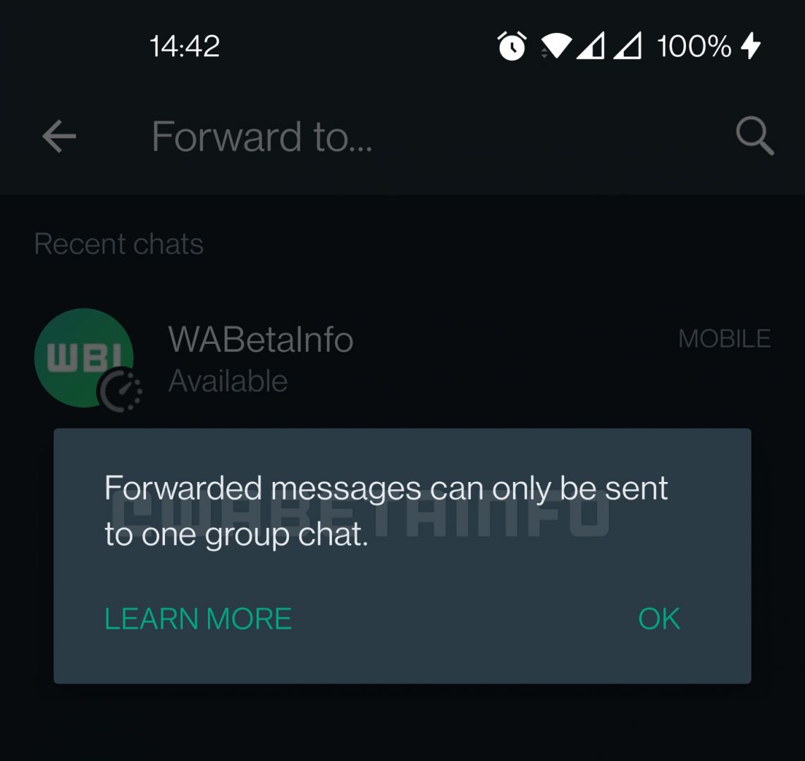 WhatsApp вводит ограничения по пересылке сообщений (ФОТО)