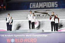 Awards ceremony among mixed pairs, women's and men's groups held at 28th FIG Acrobatic Gymnastics World Championships in Baku (PHOTO)