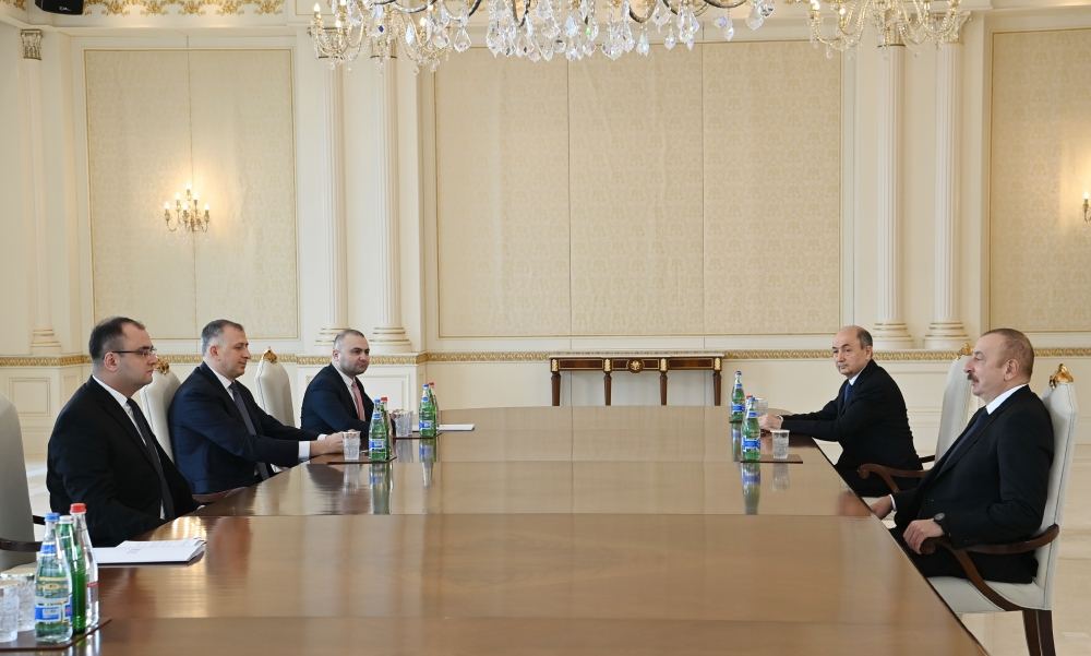 Президент Ильхам Алиев принял делегацию во главе с министром юстиции Грузии (ФОТО)