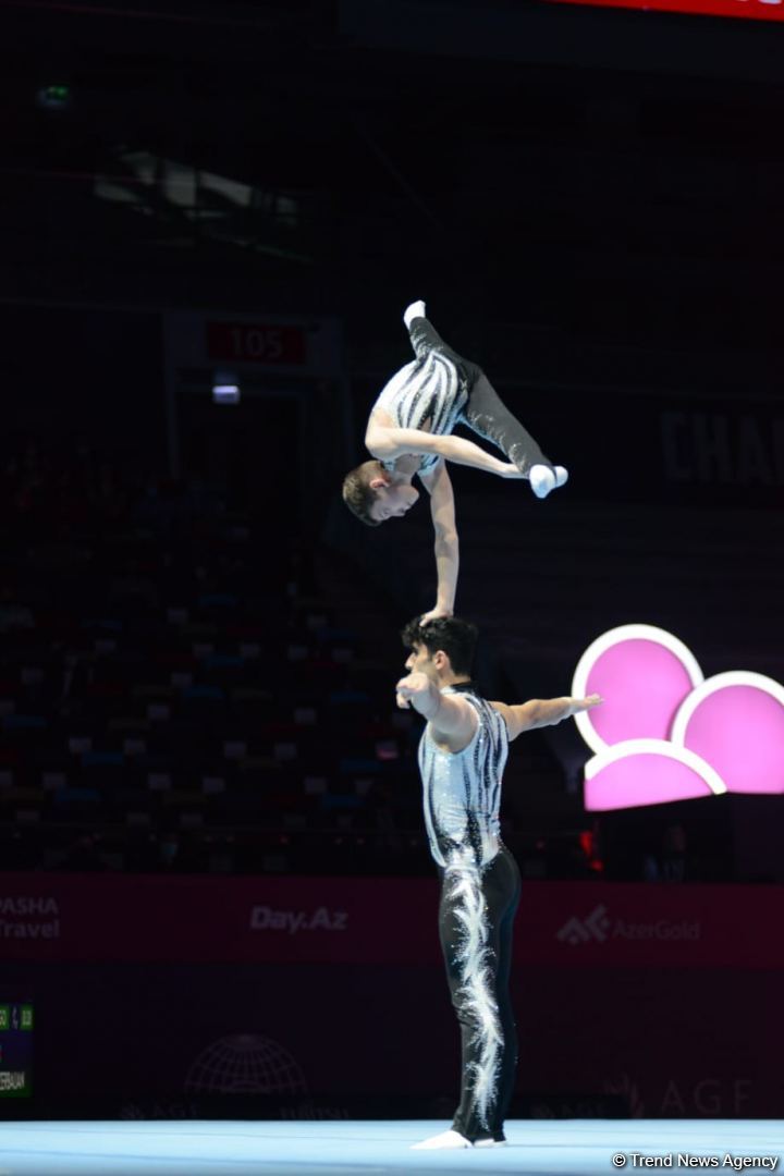 Azerbaijani athletes win bronze at 28th FIG Acrobatic Gymnastics World Championships (PHOTO)