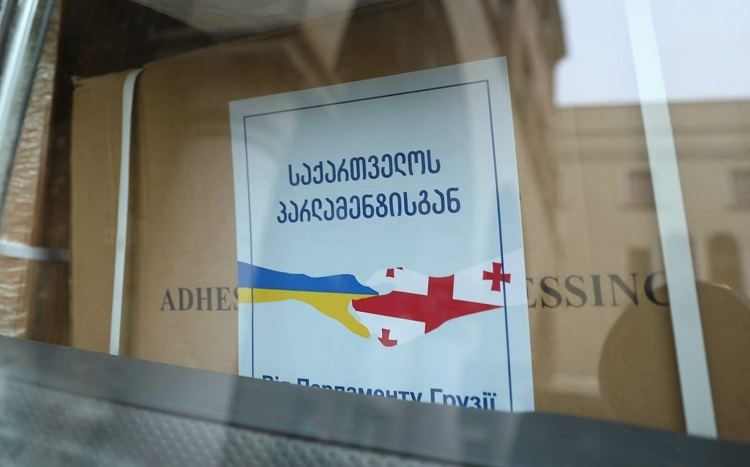 Georgian Parliament sends humanitarian aid to Ukraine
