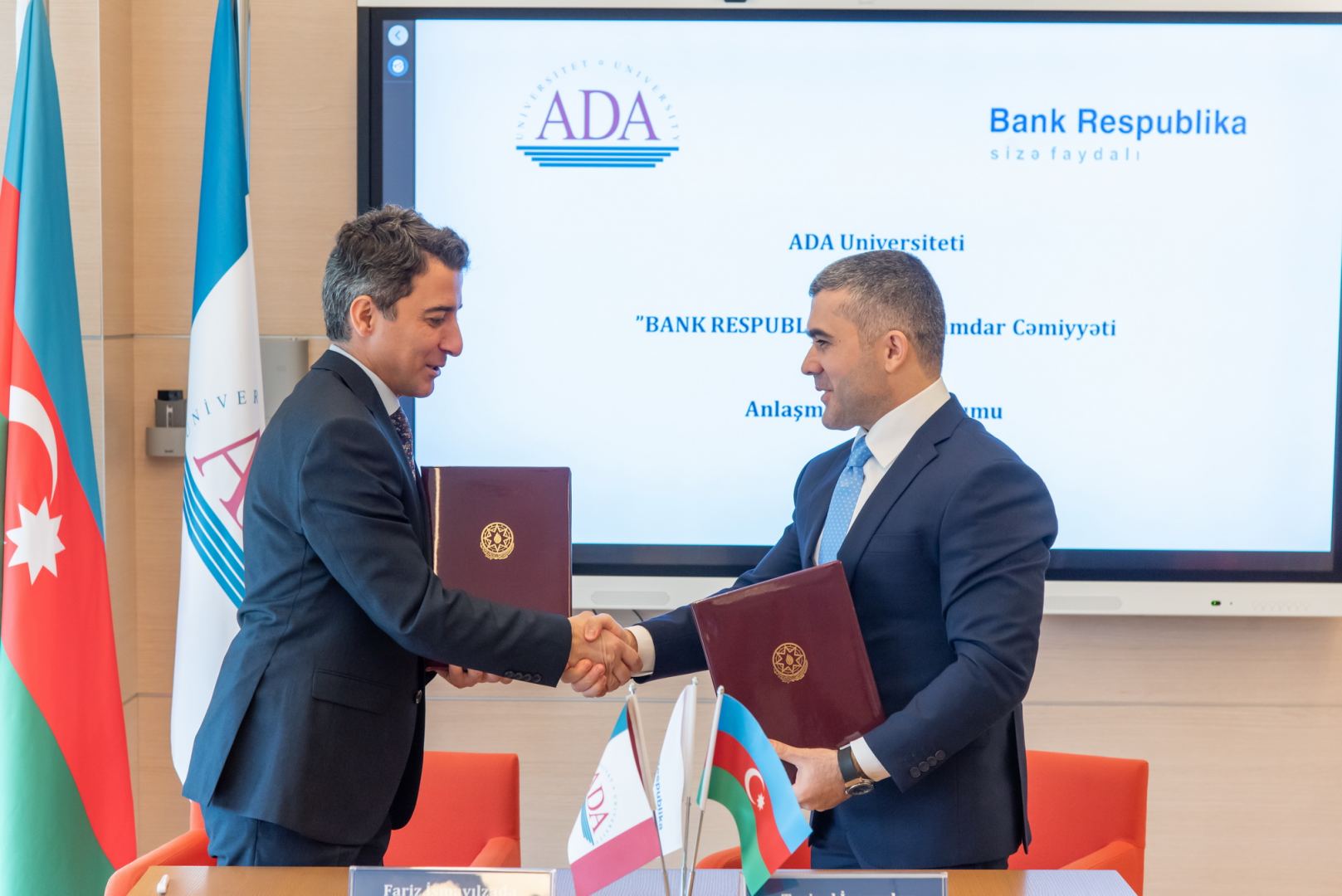Bank Respublika və ADA Universiteti arasında Anlaşma Memorandumu imzalanıb (FOTO)