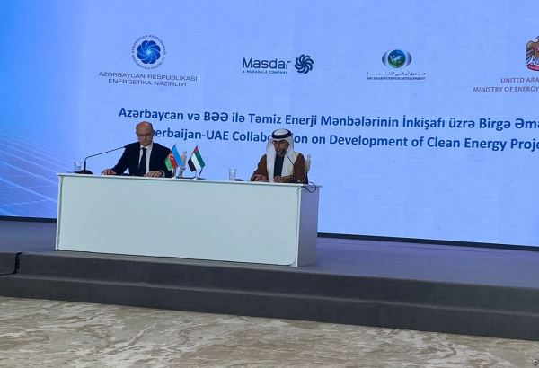 Azerbaijan's Garadagh Solar Power Plant project to allow notably lower CO2 emissions - UAE minister