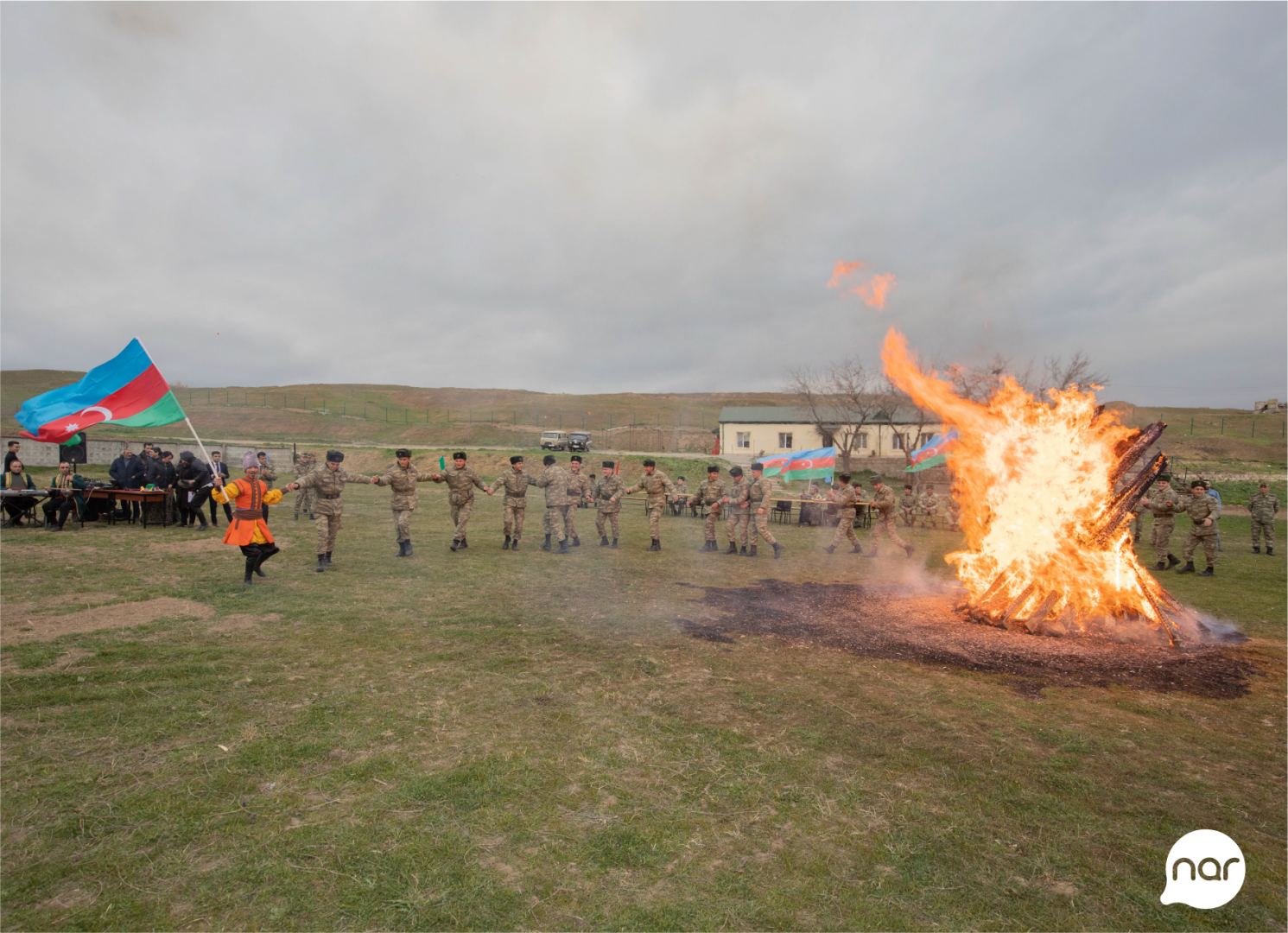 Nar celebrates Novruz Holiday with soldiers in liberated lands (PHOTO)