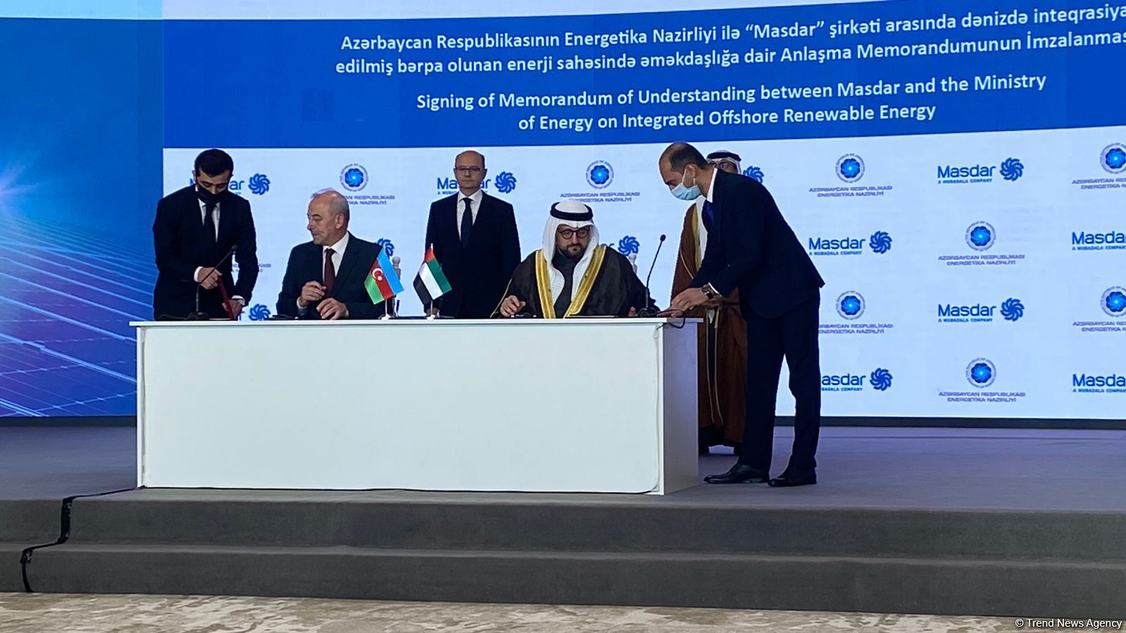 Azerbaijan, UAE’s Masdar company sign several agreements on renewable energy sources (PHOTO)
