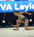 Bakıda bədii gimnastika üzrə Azərbaycan çempionatının birinci günü start götürüb (FOTO)