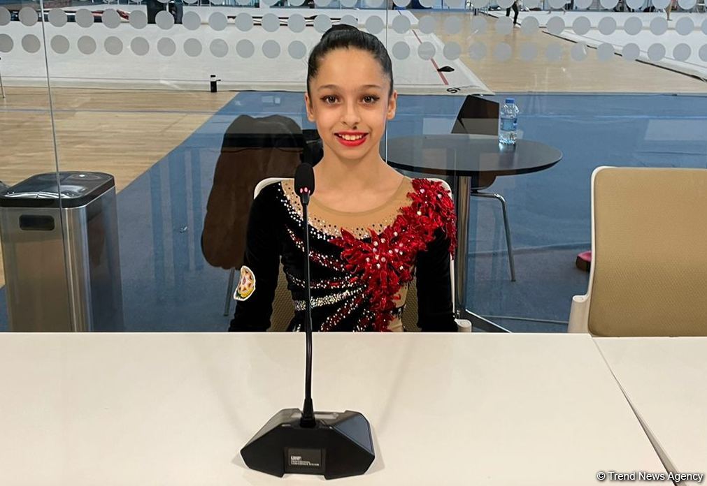 Young Azerbaijani gymnast happy to take part in 27th Azerbaijan Rhythmic Gymnastics Championship