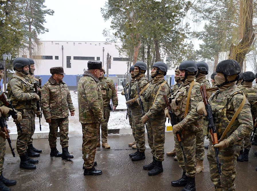 Проверена боеготовность воинских частей на освобожденных территориях Азербайджана (ФОТО)