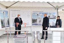 President Ilham Aliyev and First Lady Mehriban Aliyeva lay foundation stone for two-storey new mosque in Sugovushan (PHOTO/VIDEO)