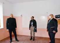 President Ilham Aliyev and First Lady Mehriban Aliyeva visit secondary school in Sugovushan (PHOTO/VIDEO)