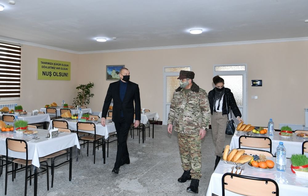 President Ilham Aliyev, First Lady Mehriban Aliyeva attend inauguration of military unit in Sugovushan (VIDEO)