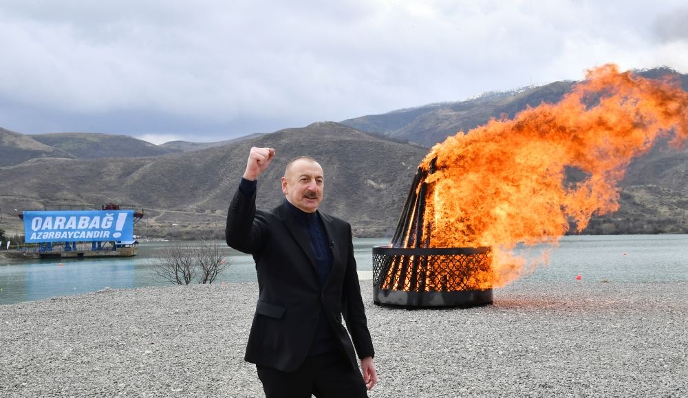 Президент Ильхам Алиев поздравил азербайджанский народ с праздником Новруз из Суговушана (ФОТО/ВИДЕО)