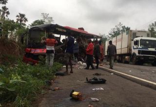 В Гане 14 человек погибли в ДТП с участием микроавтобуса