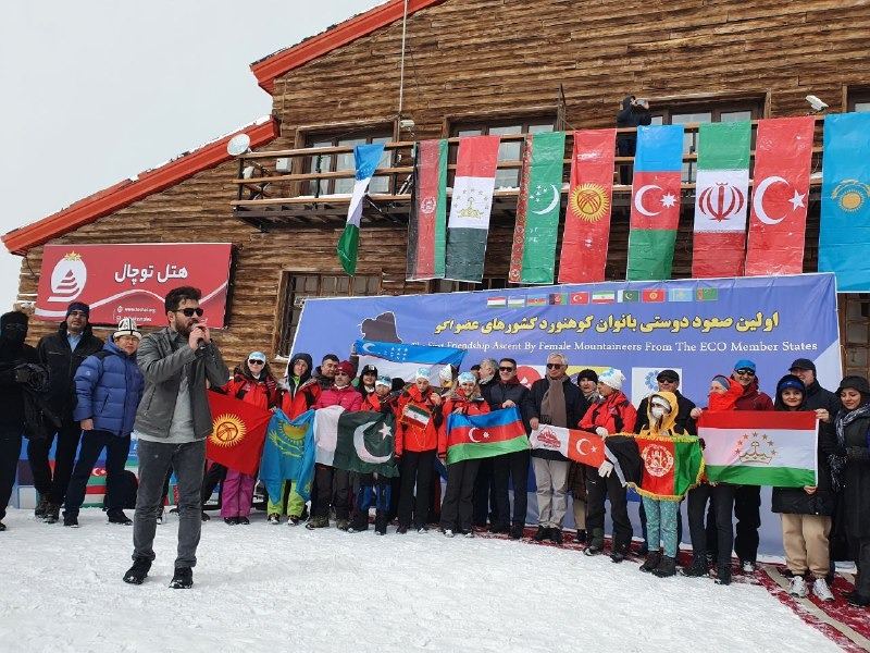 Azerbaijan's ambassador to Iran attends Friendship Ascent to Iran's Tochal Peak (PHOTO)