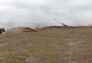 Azerbaijan's artillery units perform fire training exercises (VIDEO)