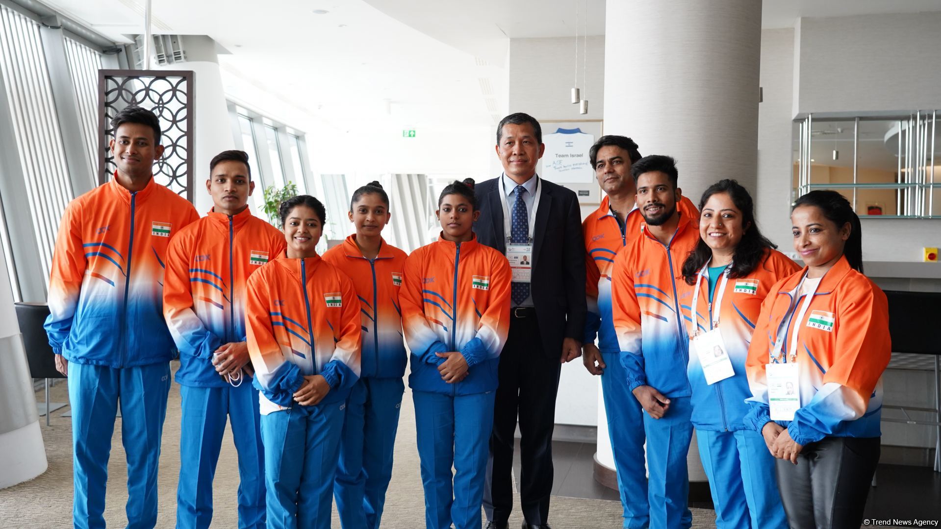 India's ambassador meets with athletes of his country within FIG Artistic Gymnastics Apparatus World Cup in Baku (PHOTO)
