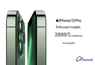 Azercell offers new iPhone 13 models in green with 50GB free internet package!