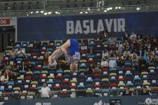 Bakıda İdman Gimnastikası üzrə Dünya Kubokunda yarışların ikinci günü davam edir (FOTO)