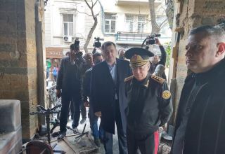 Глава МЧС Азербайджана прибыл на место взрыва (ФОТО)
