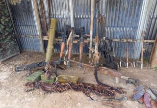 Weapons and ammunition found in Azerbaijan’s Khojavand