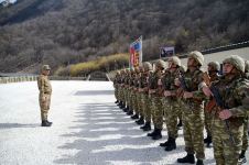 Azerbaijani MoD officials visit new building of Land Forces' Training Center (PHOTO/VIDEO)
