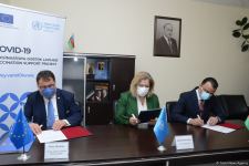 Azerbaijan receives special equipment within EU and WHO project (PHOTO)