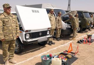 Azerbaijan's Nakhchivan Separate Combined Arms Army conducts inspection of operated vehicles (PHOTO/VIDEO)